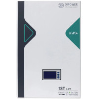Акумулятор Dipower LiFePO4, Wall Mounted 51,2V 100AH, 5120W*h літій-залізо-фосфатний акумулятор 