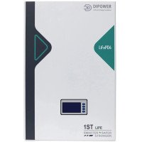Акумулятор Dipower LiFePO4, Wall Mounted 51,2V 100AH, 5120W*h літій-залізо-фосфатний акумулятор 