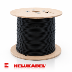 Кабель для сонячних панелей Helukabel SOLARFLEX-X+ H1Z2Z2-K 6 мм, чорний